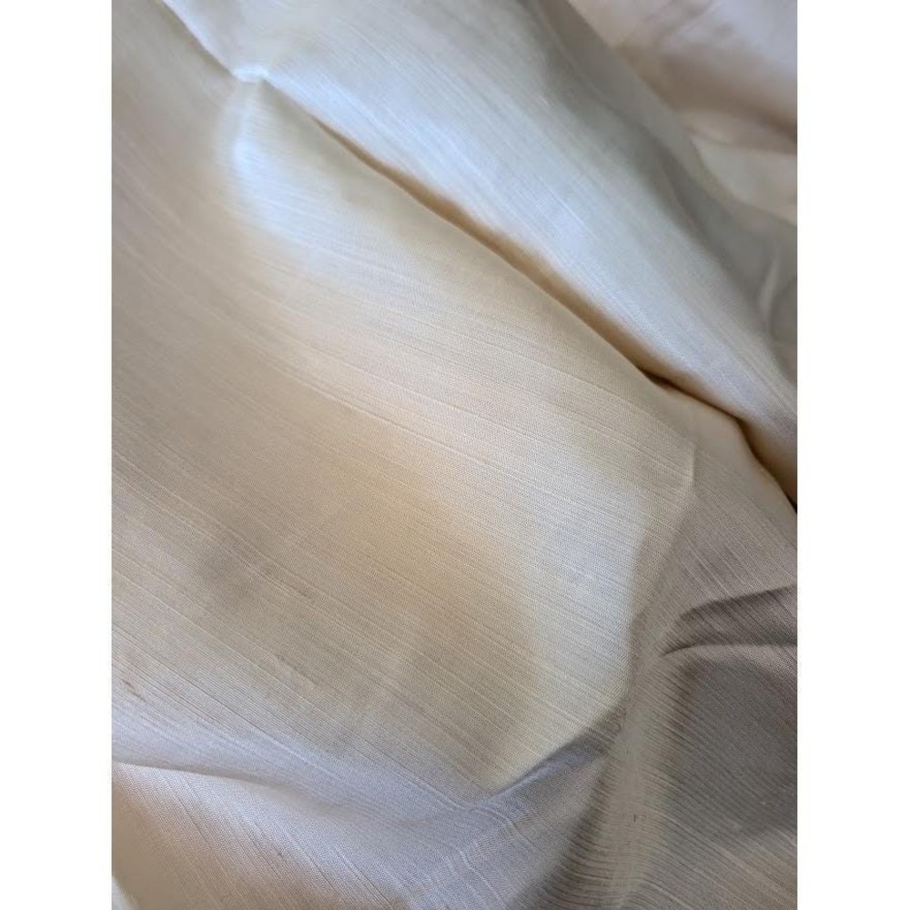 Vtg‎ Antique Satin Fabric 2.5 Yards 90x47" Slub Texture Reversible Upholstery